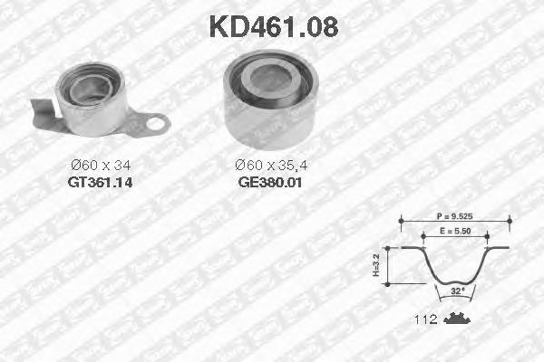 KD46108 SNR rolo de reguladora de tensão da correia do mecanismo de distribuição de gás