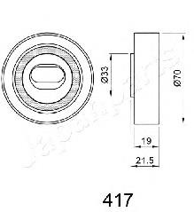 Ролик ГРМ BE417 Japan Parts