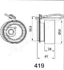Ролик натяжителя ремня газораспределения Japan Parts BE419 цена, от 32.82 USD
