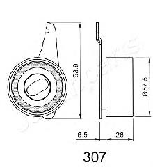 Натяжитель ремня ГРМ BE307 Japan Parts