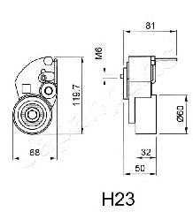 Натяжитель ремня ГРМ BEH23 Japan Parts