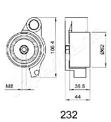 Ролик ГРМ BE232 Japan Parts
