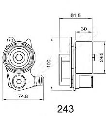 BE243 Japan Parts Ролик натяжителя ремня ГРМ
