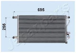 Радиатор кондиционера CND163018 Japan Parts