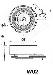 Ролик ГРМ BEW02 Japan Parts
