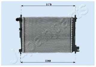 RDA053066 Japan Parts radiador de esfriamento de motor