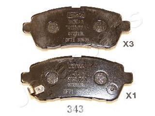 Купить PA343AF Japan Parts Колодки тормозные