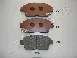 Колодки Japan Parts PA203AF цена, от 15.54 USD