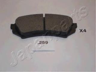 Задние тормозные колодки PP259AF Japan Parts