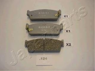 PP-124AF Japan Parts sapatas do freio traseiras de disco