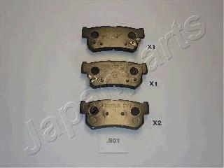 Задние дисковые колодки Japan Parts PPS01AF