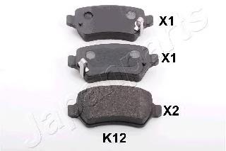 Купить PPK12AF Japan Parts Колодки тормозные задние, дисковые
