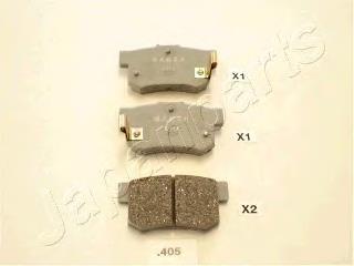 PP-405AF Japan Parts sapatas do freio traseiras de disco