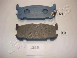 PP-345AF Japan Parts sapatas do freio traseiras de disco