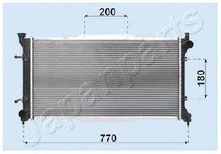 RDA243001 Japan Parts radiador de esfriamento de motor