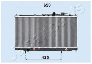 Radiador de esfriamento de motor RDA183018 Japan Parts