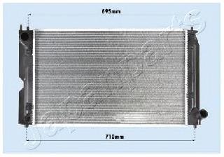 RDA153111 Japan Parts radiador de esfriamento de motor