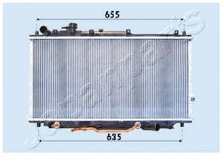 0K2A615200E Hyundai/Kia radiador de esfriamento de motor