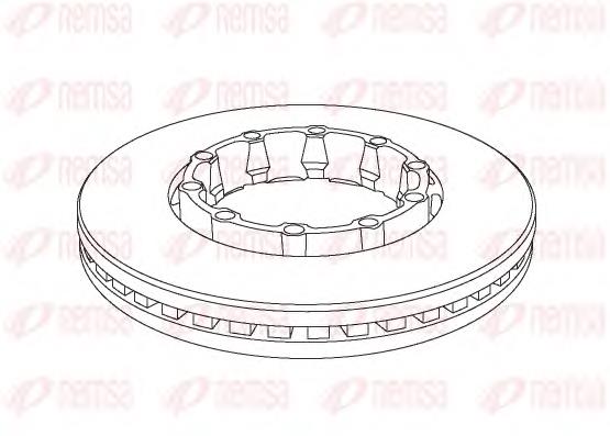 Disco do freio traseiro MBR5139 Arvin Meritor