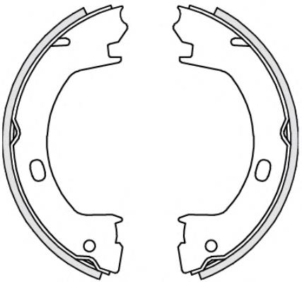 4739.00 Remsa sapatas do freio de estacionamento