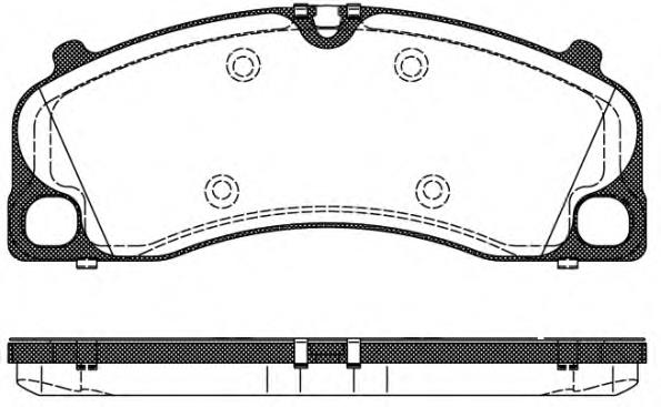 Sapatas do freio dianteiras de disco para Porsche 911 (991)