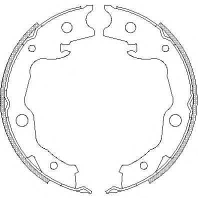 4677.00 Remsa sapatas do freio de estacionamento