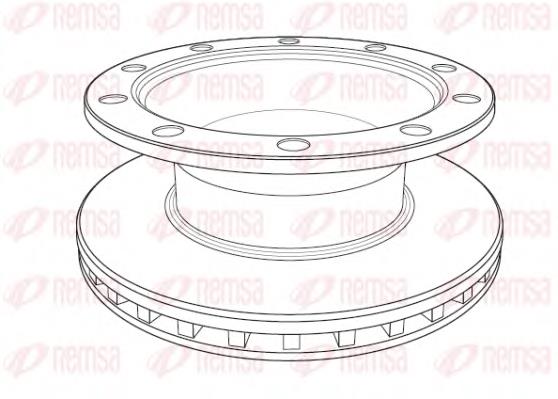 Disco do freio traseiro 09940620 Brembo