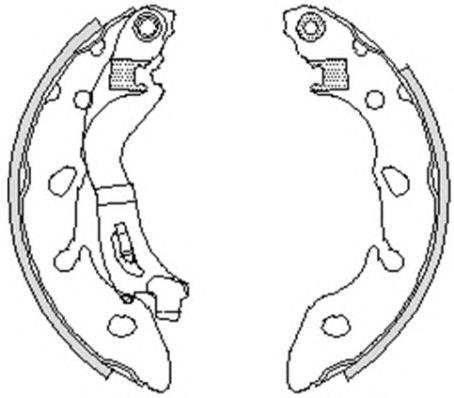 1713757 Fiat/Alfa/Lancia sapatas do freio traseiras de tambor