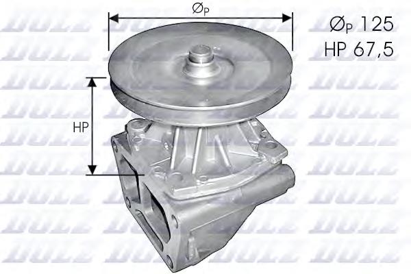 S124 Dolz bomba de água (bomba de esfriamento, montada com caixa)