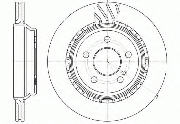 Задний тормозной диск Remsa 6107210 цена, от 49.78 USD