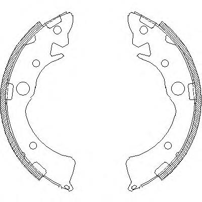 Sapatas do freio traseiras de tambor 43053SR3A00 Honda