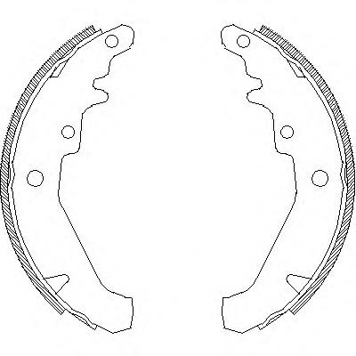 4139.00 Remsa sapatas do freio traseiras de tambor