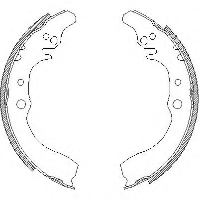 4133.00 Remsa sapatas do freio traseiras de tambor