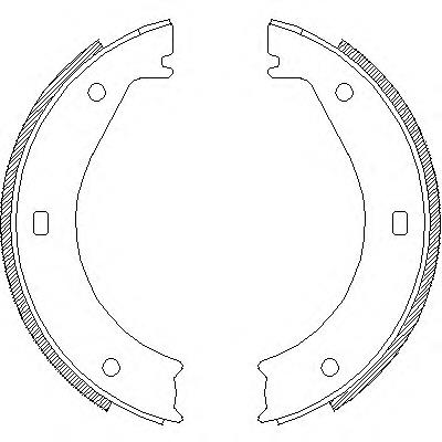 440400 Remsa sapatas do freio de estacionamento