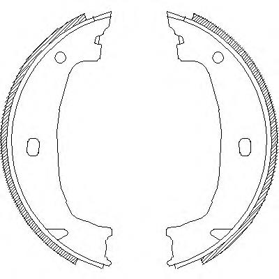 4715.00 Remsa sapatas do freio de estacionamento