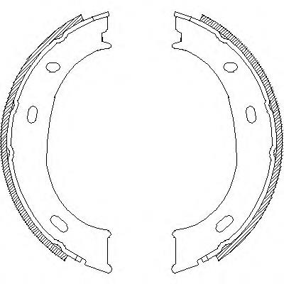 4710.00 Remsa sapatas do freio de estacionamento