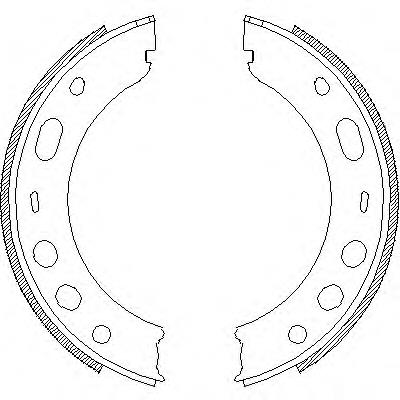472400 Remsa sapatas do freio de estacionamento