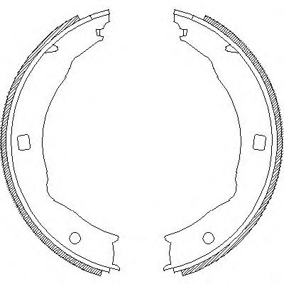 471700 Remsa sapatas do freio de estacionamento