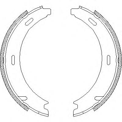 409401 Remsa sapatas do freio de estacionamento