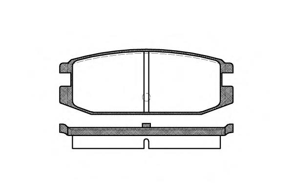 MB407390 Mitsubishi sapatas do freio dianteiras de disco