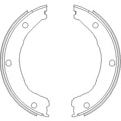 4730.00 Remsa sapatas do freio de estacionamento