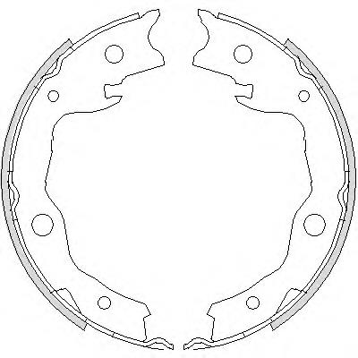 475200 Remsa sapatas do freio de estacionamento