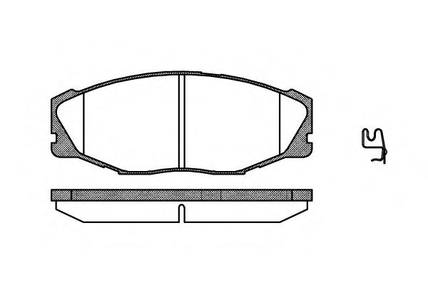 446530040 Toyota sapatas do freio dianteiras de disco