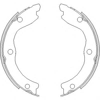 473600 Remsa sapatas do freio de estacionamento
