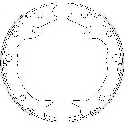4737.00 Remsa sapatas do freio de estacionamento