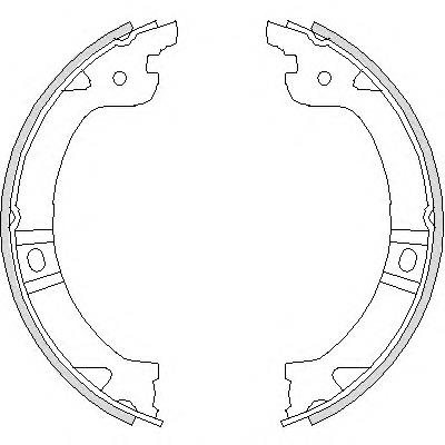 474400 Remsa sapatas do freio de estacionamento
