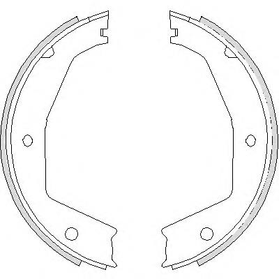 4743.00 Remsa sapatas do freio de estacionamento