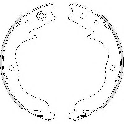 474800 Remsa sapatas do freio de estacionamento