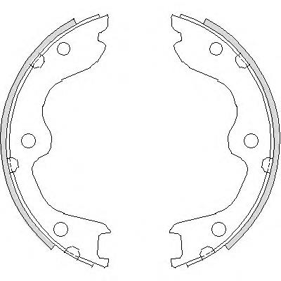 473800 Remsa sapatas do freio de estacionamento