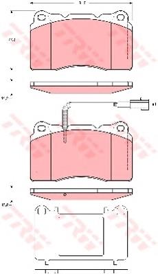 77363336 Fiat/Alfa/Lancia sapatas do freio dianteiras de disco